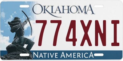 OK license plate 774XNI