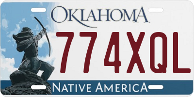 OK license plate 774XQL