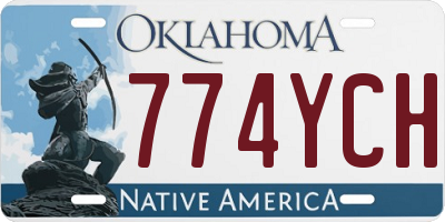 OK license plate 774YCH