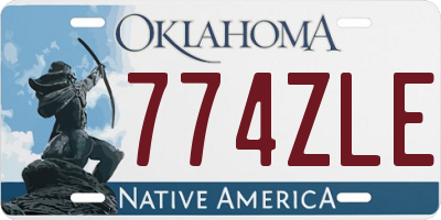 OK license plate 774ZLE