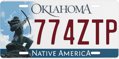 OK license plate 774ZTP