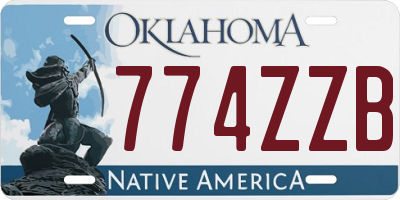 OK license plate 774ZZB