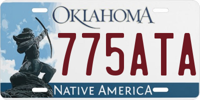OK license plate 775ATA