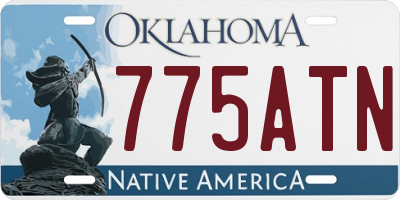 OK license plate 775ATN