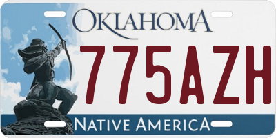 OK license plate 775AZH