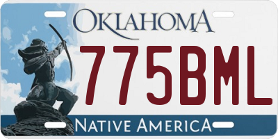 OK license plate 775BML