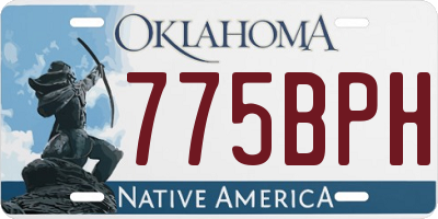 OK license plate 775BPH