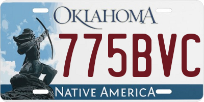 OK license plate 775BVC