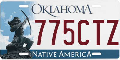 OK license plate 775CTZ