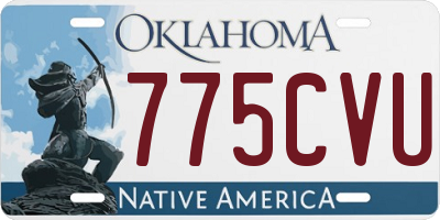 OK license plate 775CVU