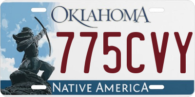 OK license plate 775CVY