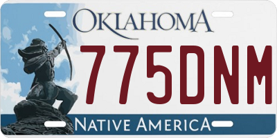 OK license plate 775DNM