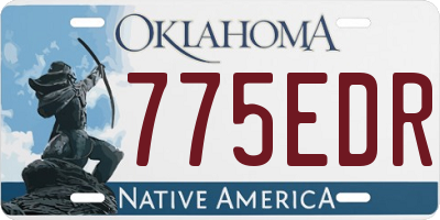 OK license plate 775EDR