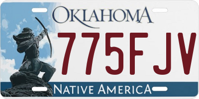 OK license plate 775FJV