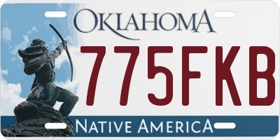 OK license plate 775FKB