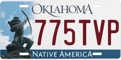 OK license plate 775TVP