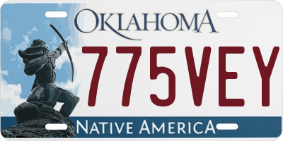OK license plate 775VEY