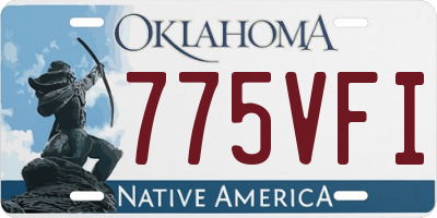 OK license plate 775VFI