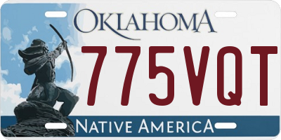 OK license plate 775VQT