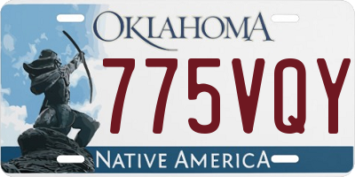 OK license plate 775VQY