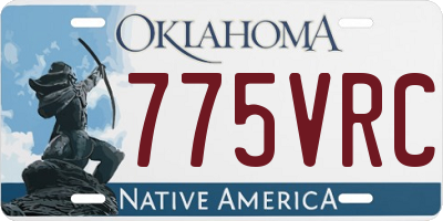 OK license plate 775VRC