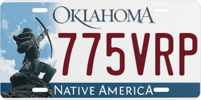 OK license plate 775VRP