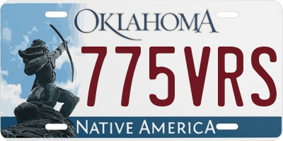 OK license plate 775VRS