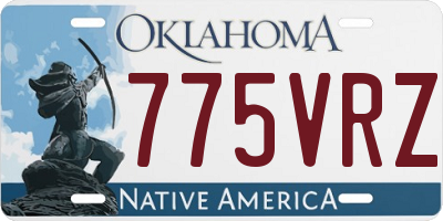 OK license plate 775VRZ