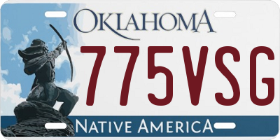 OK license plate 775VSG