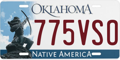 OK license plate 775VSO