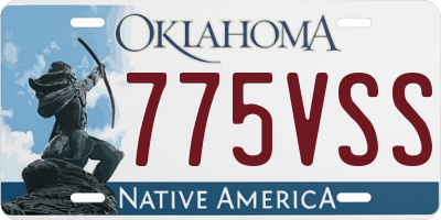 OK license plate 775VSS