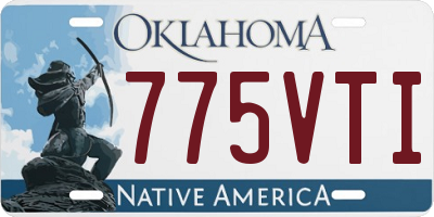 OK license plate 775VTI