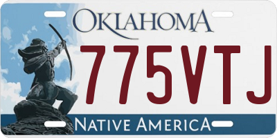 OK license plate 775VTJ