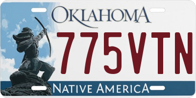 OK license plate 775VTN