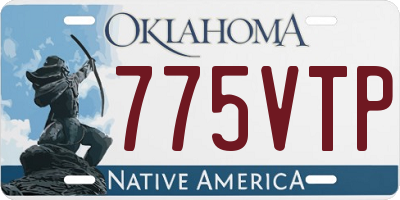 OK license plate 775VTP
