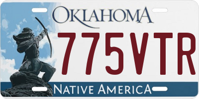OK license plate 775VTR