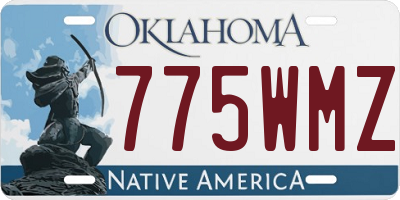 OK license plate 775WMZ