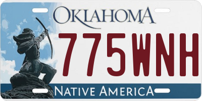 OK license plate 775WNH