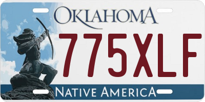 OK license plate 775XLF