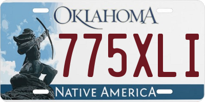 OK license plate 775XLI