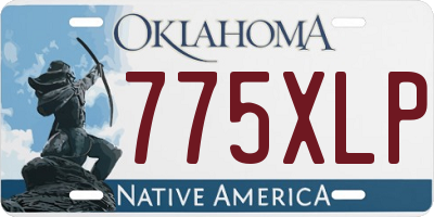 OK license plate 775XLP