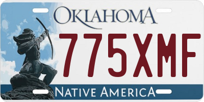 OK license plate 775XMF