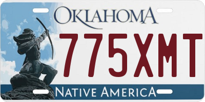 OK license plate 775XMT