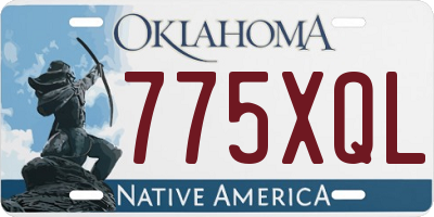 OK license plate 775XQL