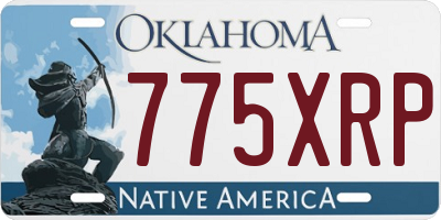 OK license plate 775XRP