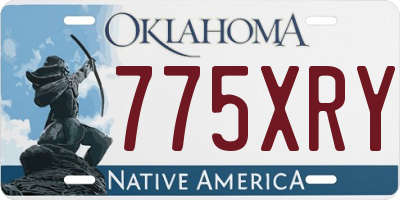 OK license plate 775XRY