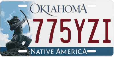 OK license plate 775YZI