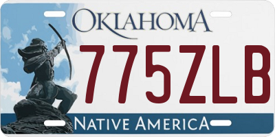 OK license plate 775ZLB