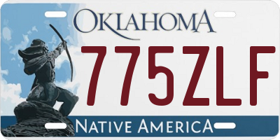 OK license plate 775ZLF