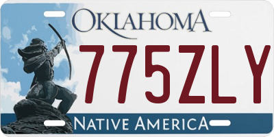 OK license plate 775ZLY